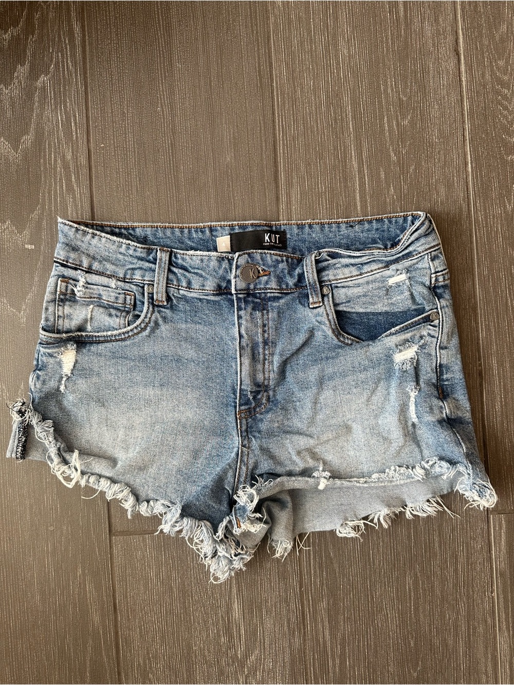 Kut from the Koth Distressed Denim Shorts